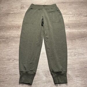 Athleta Pants Womens Medium Green Coaster Luxe High Rise Jogger Travel Comfy